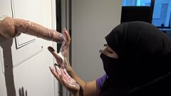 Hijab-Wearing Arab Wife Can't Get Enough of Big Dicks