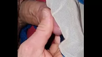 play Cum on my wife pantie and play with a condom